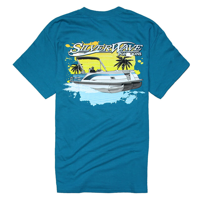 Silver Wave Cruise Tee - Galapagos Blue - CLEARANCE