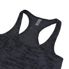 Load image into Gallery viewer, Silver Wave Ladies Burnout Tank - Black - CLEARANCE
