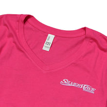 Load image into Gallery viewer, Silver Wave Women&#39;s Cruise V-Neck Tee - Dark Fuchsia - CLEARANCE
