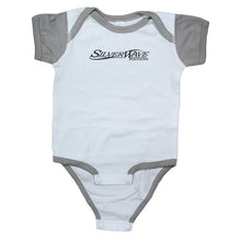 Load image into Gallery viewer, Silver Wave Infant Onesie - White | Titanium - CLEARANCE
