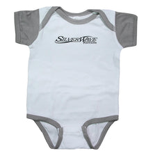 Load image into Gallery viewer, Silver Wave Infant Onesie - White | Titanium - CLEARANCE
