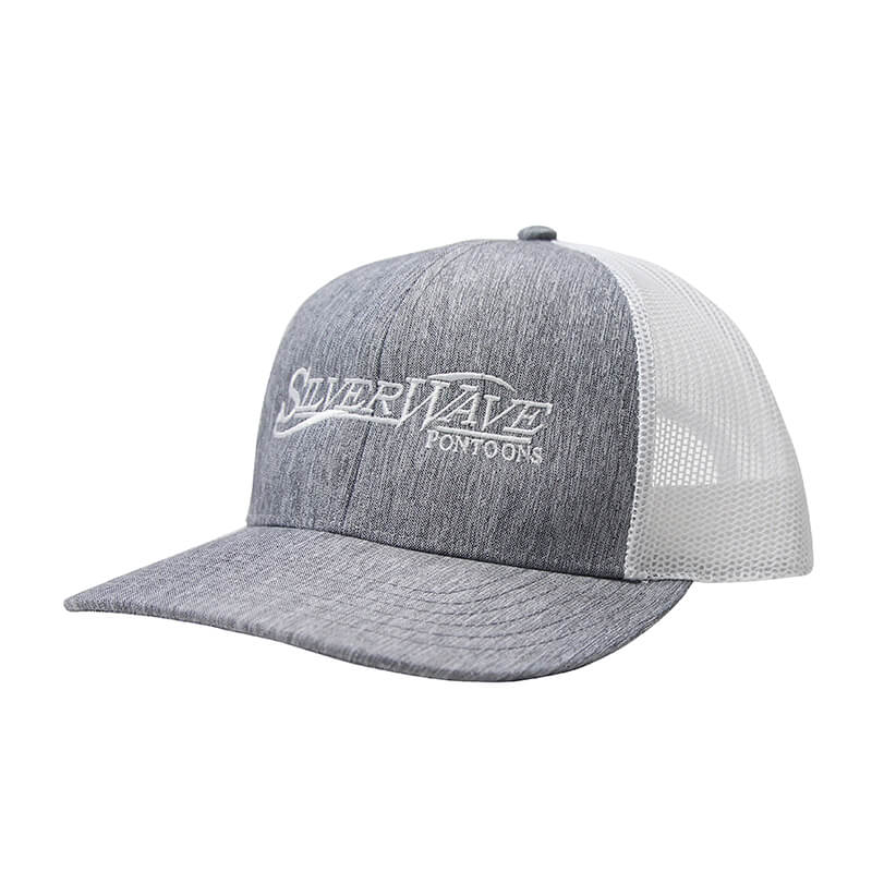 Silver Wave Core Mesh Cap - Heather Grey / White - CLEARANCE