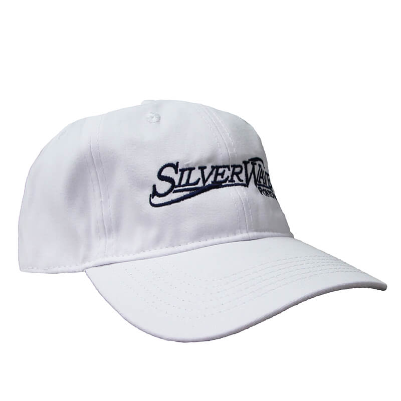 Silver Wave Soft Brushed Cap - White - CLEARANCE
