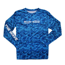 Load image into Gallery viewer, Waxed L/S Performance Tee - Ocean Blue - CLEARANCE
