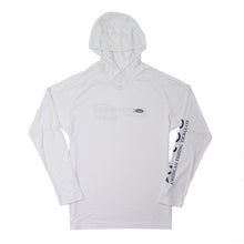 Load image into Gallery viewer, AFTCO Samurai L/S Hoodie Tee - White - CLEARANCE
