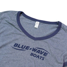 Cargar imagen en el visor de la galería, Camiseta universitaria para mujer - Vintage Navy 
